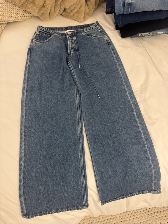 Still Here Denim - Still Here Cool Straight-Leg High-Rise Women’s Jeans in Medium Blue.
